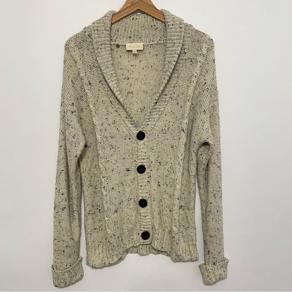 Modcloth Women's Cream Knit Cardigan Sweater Size Medium
